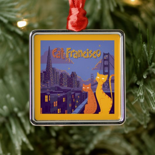 Cat Francisco Ornament Aus Metall (Baum)