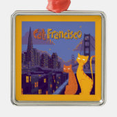 Cat Francisco Ornament Aus Metall (Vorne)