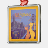 Cat Francisco Ornament Aus Metall (Links)