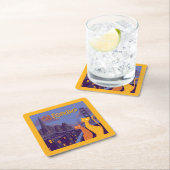 Cat Francisco Rechteckiger Pappuntersetzer (Vor Ort)