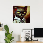 Cat Frankenstein Poster (Heimbüro)