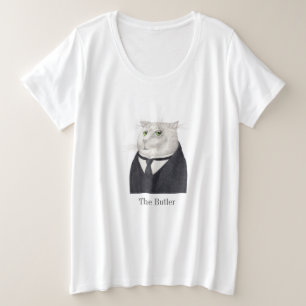 CAT-Frauen-Plus-Größe-T-Shirt Große Größe T-Shirt