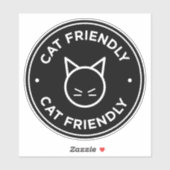 Cat Friendly Aufkleber (Blatt)