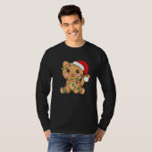 Cat Frohe Weihnachten Winter Tiere Katzen Weihnach T-Shirt (Vorne ganz)