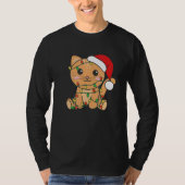 Cat Frohe Weihnachten Winter Tiere Katzen Weihnach T-Shirt (Vorderseite)