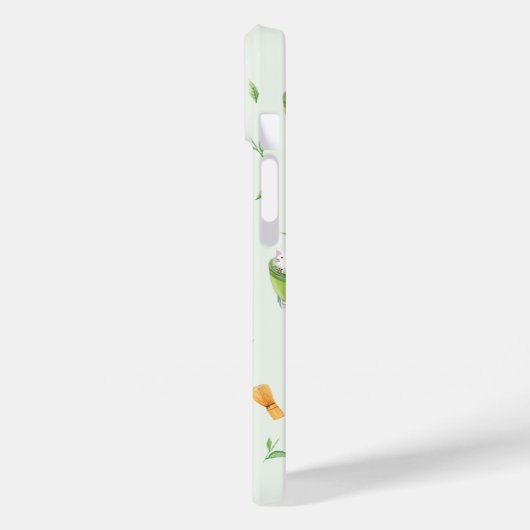 Cat Froth Matcha Green Tees Muster Case-Mate iPhone Hülle (Rückseite / Links)