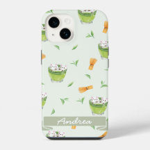 Cat Froth Matcha Green Tees Muster