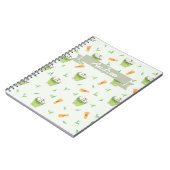 Cat Froth Matcha Green Tees Muster Notizblock (Linke Seite)