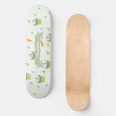 Cat Froth Matcha Green Tees Muster Skateboard (Vorderseite)