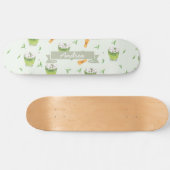 Cat Froth Matcha Green Tees Muster Skateboard (Horizontal)