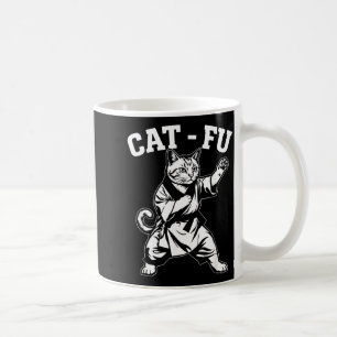 Cat-Fu Kung Fu Katze Martial Arts Kätzchen Retro D Kaffeetasse