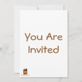 Cat Fun Halloween Character biting a Pumpkin   Einladung (Rückseite)