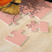 Cat Fun Halloween Charakter verängstigt von einem  Puzzle (Seite)