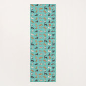 Cat Fun Lover Kitty Pattern Yogamatte (Rückseite)