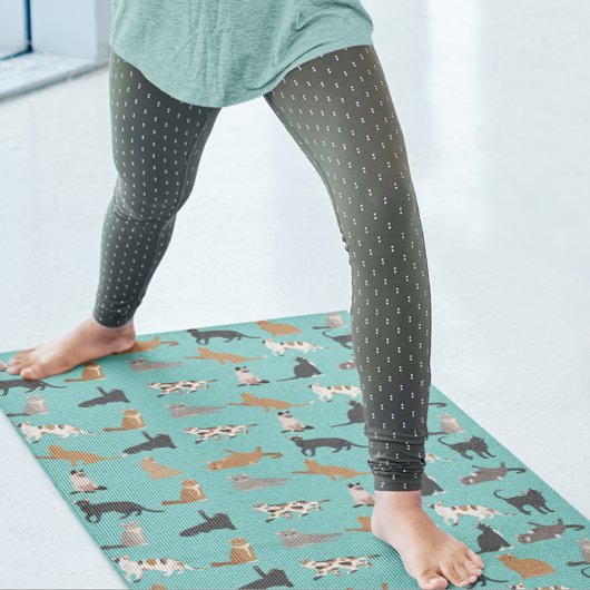 Cat Fun Lover Kitty Pattern Yogamatte