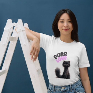 Cat Fun Pub Purr Liebe Zitat T-Shirt