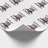 Cat Funny Animal Lover Geschenkpapier (Ecke)