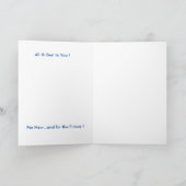 Cat Funny Birthday Postcard Karte (Innenseite)