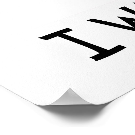 Cat | Funny & decorative Poster (Ecke)