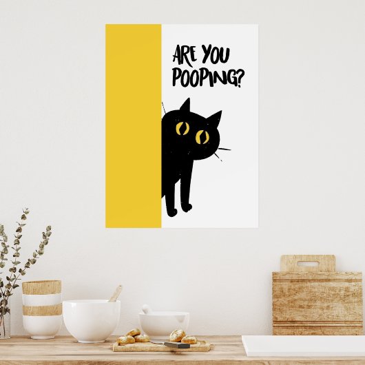 Cat | Funny & decorative Poster (Küche)