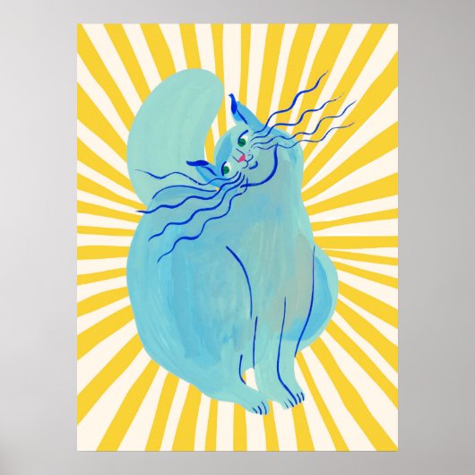 Cat | Funny & decorative Poster (Vorne)