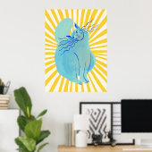 Cat | Funny & decorative Poster (Heimbüro)