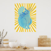 Cat | Funny & decorative Poster (Küche)