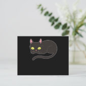Cat Funny Design Katzen Niedlich Paw Pet Tiergesch Postkarte (Stehend Vorderseite)