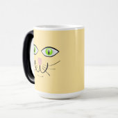 Cat Funny Face Cartoon-29034 Verwandlungstasse (Vorderseite Links)