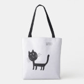 Cat Funny Miawo Tote Bag Tasche (Rückseite)