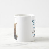 Cat Funny Novelty Mugshot Personalisiert Foto Text Kaffeetasse (Mittel)