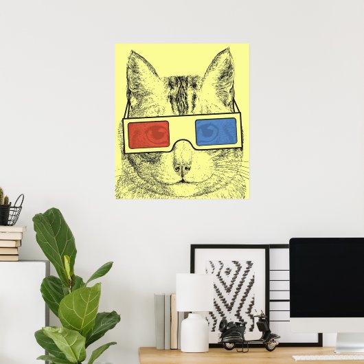 Cat Funny Poster (Heimbüro)