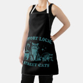 Cat Funny Vintag Raccoon Opossum Skunk Schürze (InSitu)