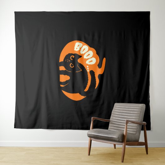 Cat Funny Wandteppich (Beispiel (Horizontal))