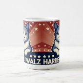 Cat für Harris/Walz Coffee Tasse (Mittel)