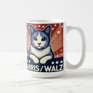 Cat für Harris/Walz Coffee Tasse