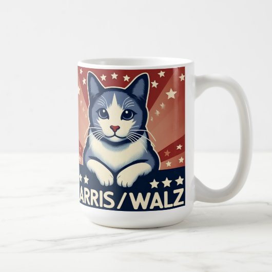 Cat für Harris/Walz Coffee Tasse (Rechts)