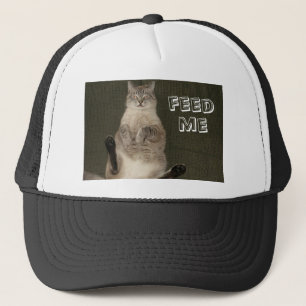 Cat "FÜTTRE ME" Hat Truckerkappe