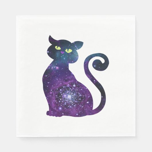 Cat Galaxy Serviette (Vorderseite)