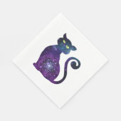 Cat Galaxy Serviette (Ecke)