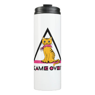 Cat - Game Over Squid Thermosbecher
