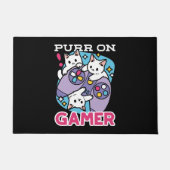 Cat Gamer Design - Purer On Gamer Joystick Art Fußmatte (Vorderseite)