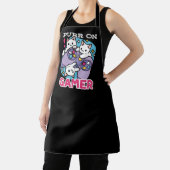 Cat Gamer Design - Purer On Gamer Joystick Art Schürze (InSitu)