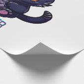Cat Gamer Geschenkpapier (Ecke)