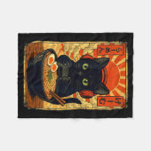 Cat Gamer Men Anime Kawaii Funny Gaming Headset Ca Fleecedecke (Vorderseite (Horizontal))