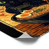 Cat Gamer Men Anime Kawaii Funny Gaming Headset Ca Poster (Ecke)