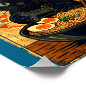 Cat Gamer Men Anime Kawaii Funny Gaming Headset Ca Poster (Ecke)