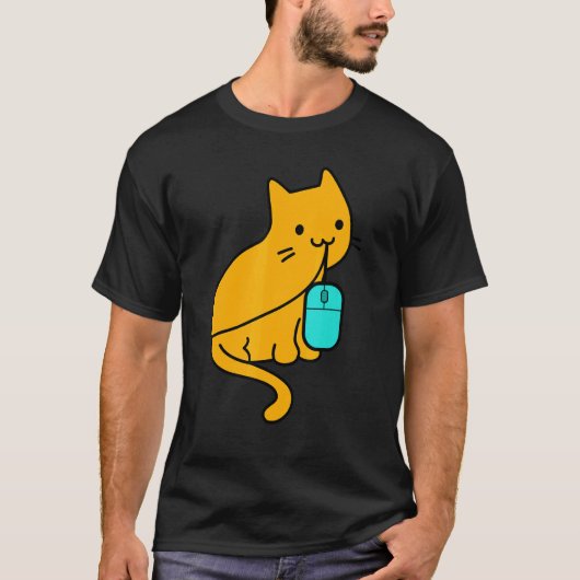 Cat Gamer und PC Gaming Mouse T-Shirt (Vorderseite)