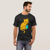 Cat Gamer und PC Gaming Mouse T-Shirt (Vorne ganz)
