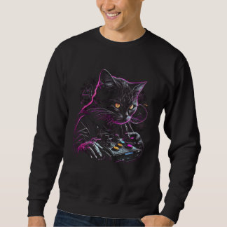 Cat Gaming Gamer Graphic Tees Men Women Boys Girl